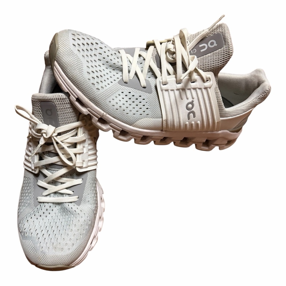 On Running Light Gray Athletic Shoes